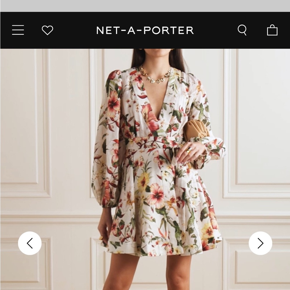Zimmermann Lexi floral wrap dress size 1